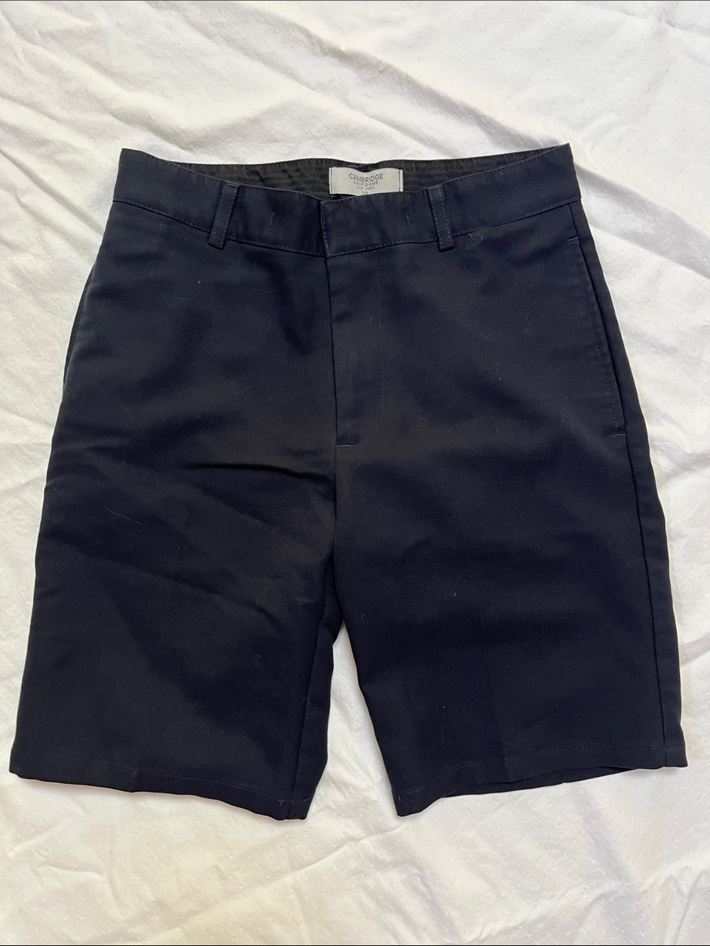Cambridge Uniforms Navy Blue School Uniform Shorts Size 29 Adjustable Waist